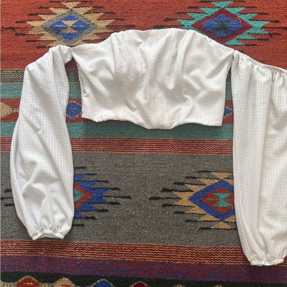 Wild Fable White Off-Shoulder Blouse